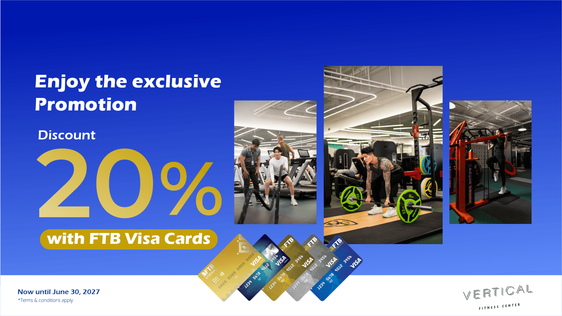 Enjoy 20% discount at Vertical Fitness Center