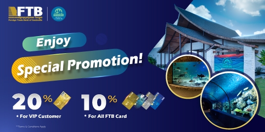 Enjoy Special Offer AT ANGKOR WILDLIFE & AQUARIUM