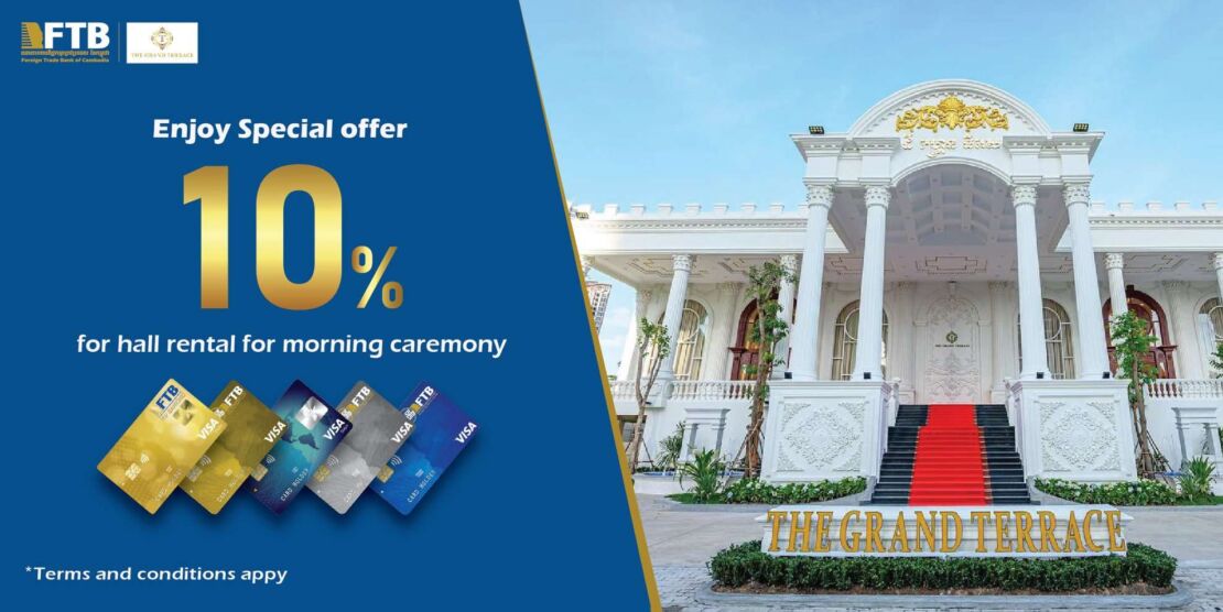 Enjoy special offer 	10% for hall rental for morning ceremony
