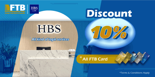 Enjoy special offer On All kind of legal services at HBS Law  10% for all FTB Card Customer