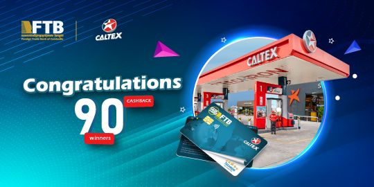 Winners for FTB Caltex Co-Branded CashCard Campaign for July 2023