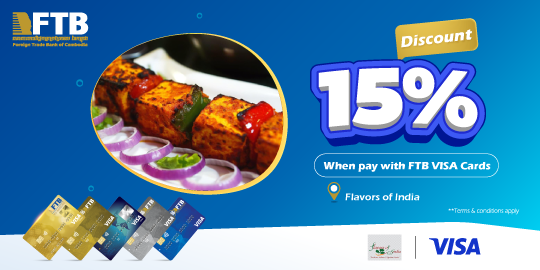 Enjoy 15% discount at Flavors of India On food and beverage with minimum spend of $10