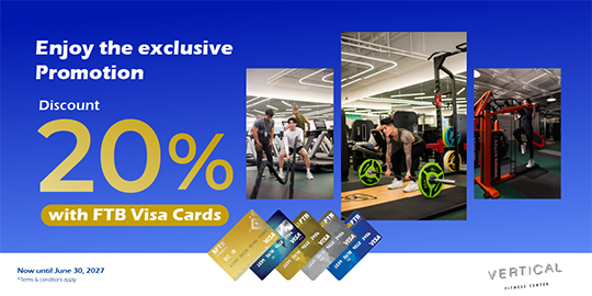 Enjoy 20% discount at Vertical Fitness Center