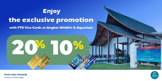 Enjoy up to 20% discount at Angkor Wildlife & Aquarium