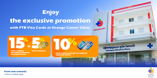 Enjoy up to 15% discount at Orange Cancer Clinic
